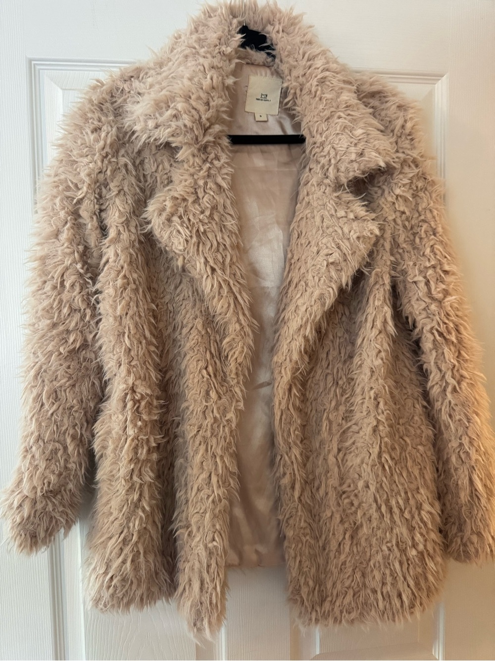 Thread & Supply Plush Teddy Jacket in Beige